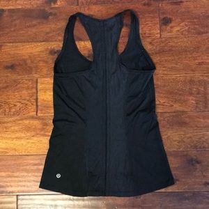 Black lululemon athletica tank top